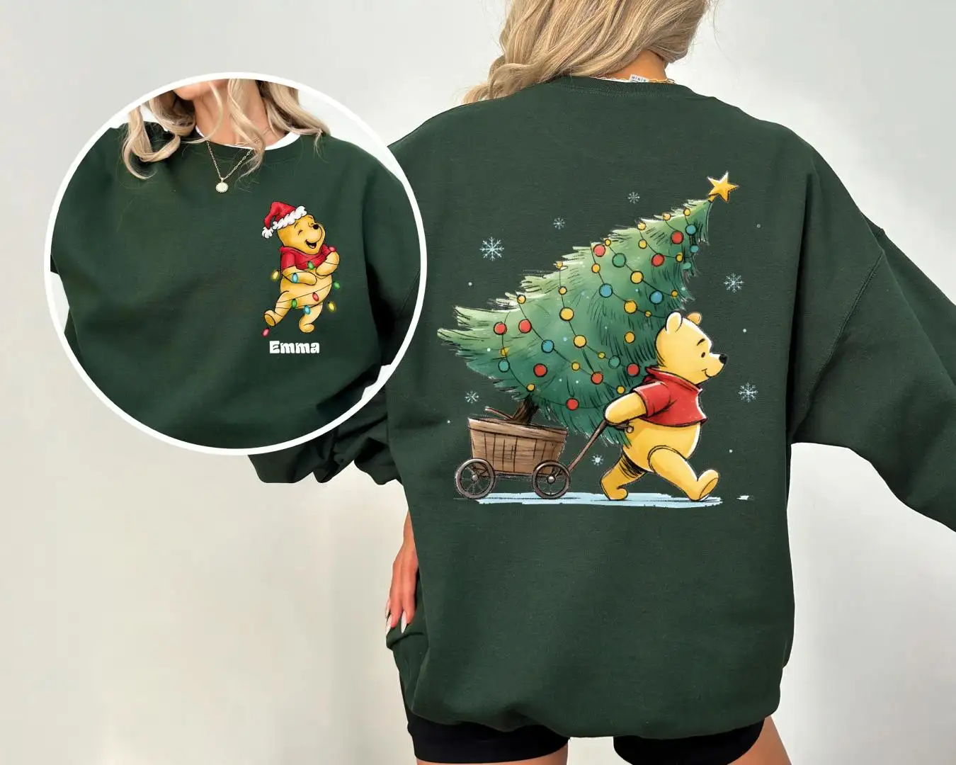 Disney Winnie The Pooh Christmas Shirt Family Holiday