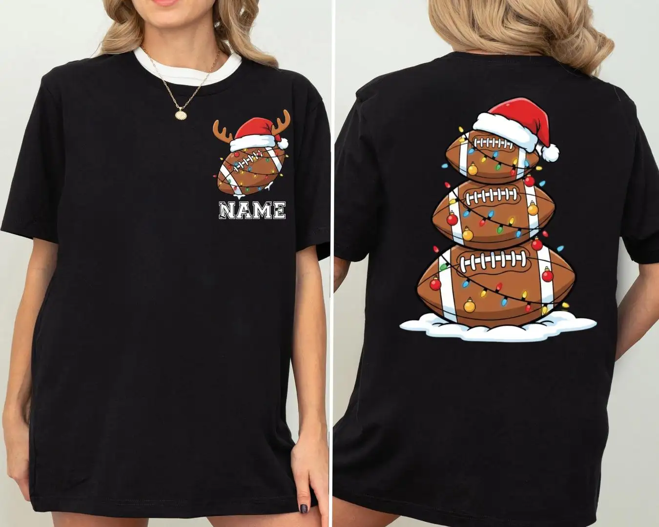 Custom Football Christmas Shirt for Football Lovers