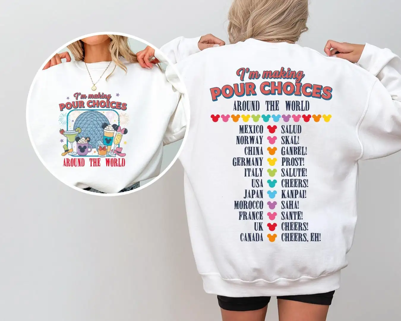 Disney Epcot Christmas Shirt for Family Trips