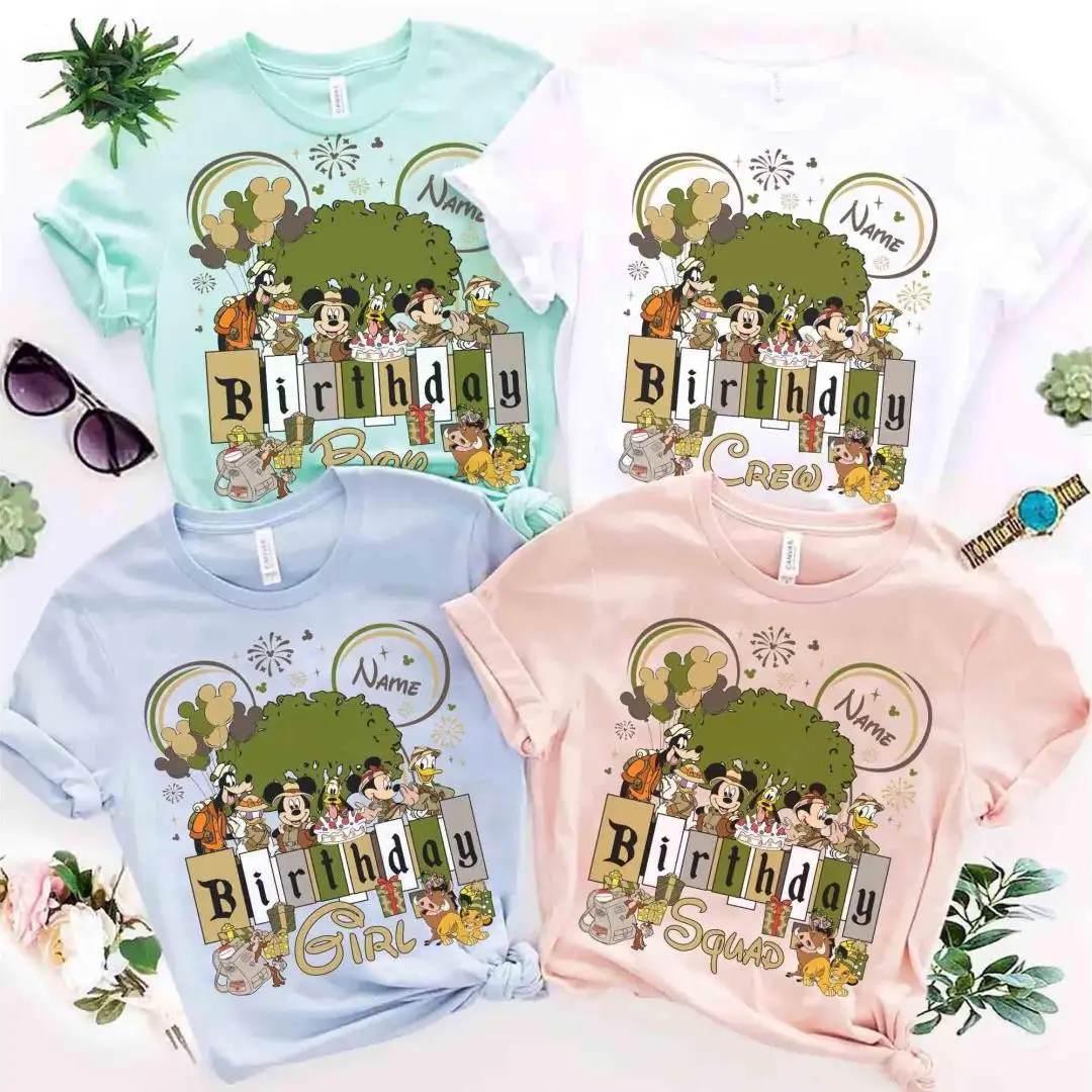 Personalized Disney Animal Kingdom Birthday Squad Shirt
