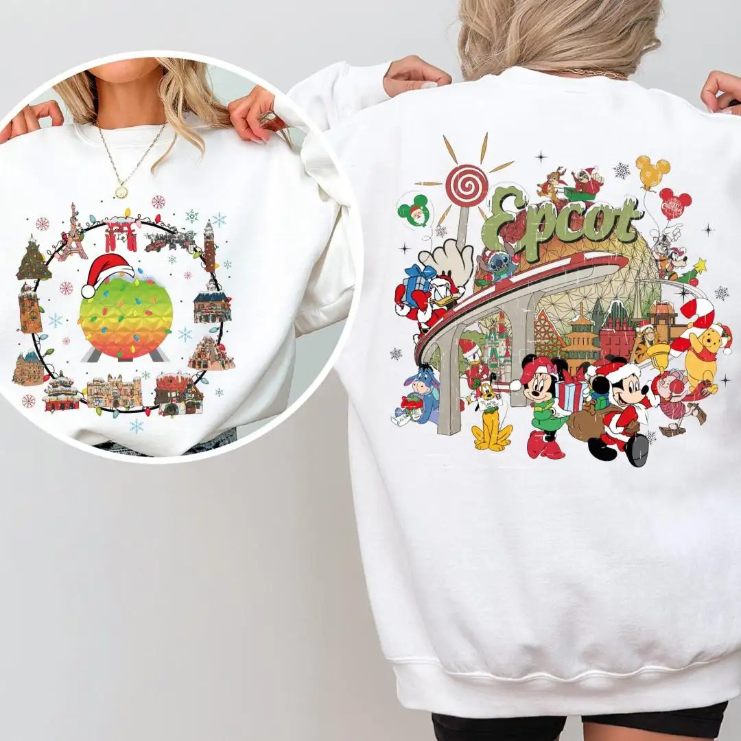 Disney Christmas Epcot Park Shirt for Family Trips
