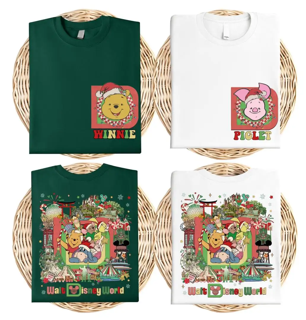 Disney Pooh Bear Christmas Shirt Family Gift