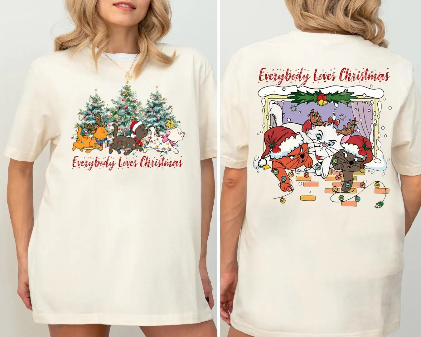 Disney Aristocats Christmas Shirt for Family Disneyland Trip