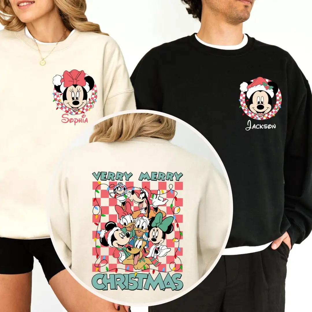 Custom Disney Christmas Shirt for Family Holiday