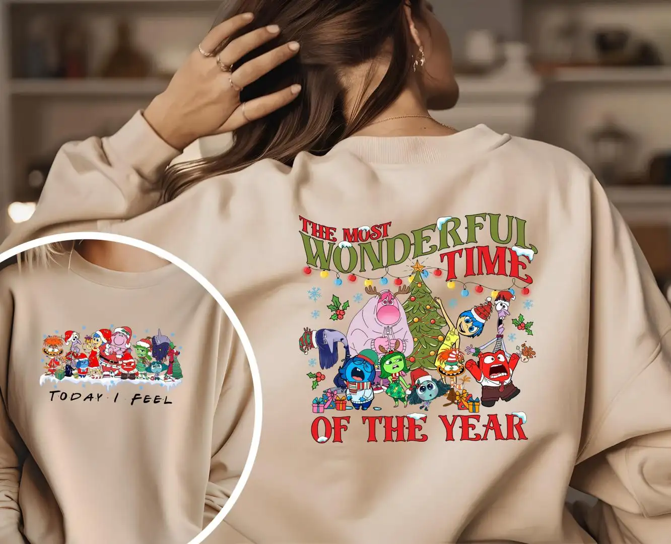 Disney Inside Out Christmas Family Holiday Shirt