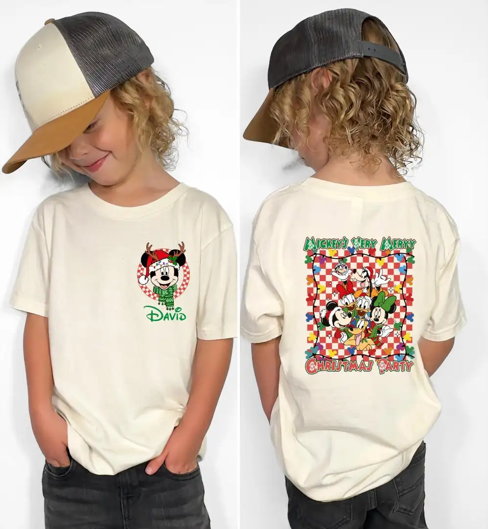 Disney Christmas Kids Shirt & Holiday Sweatshirt
