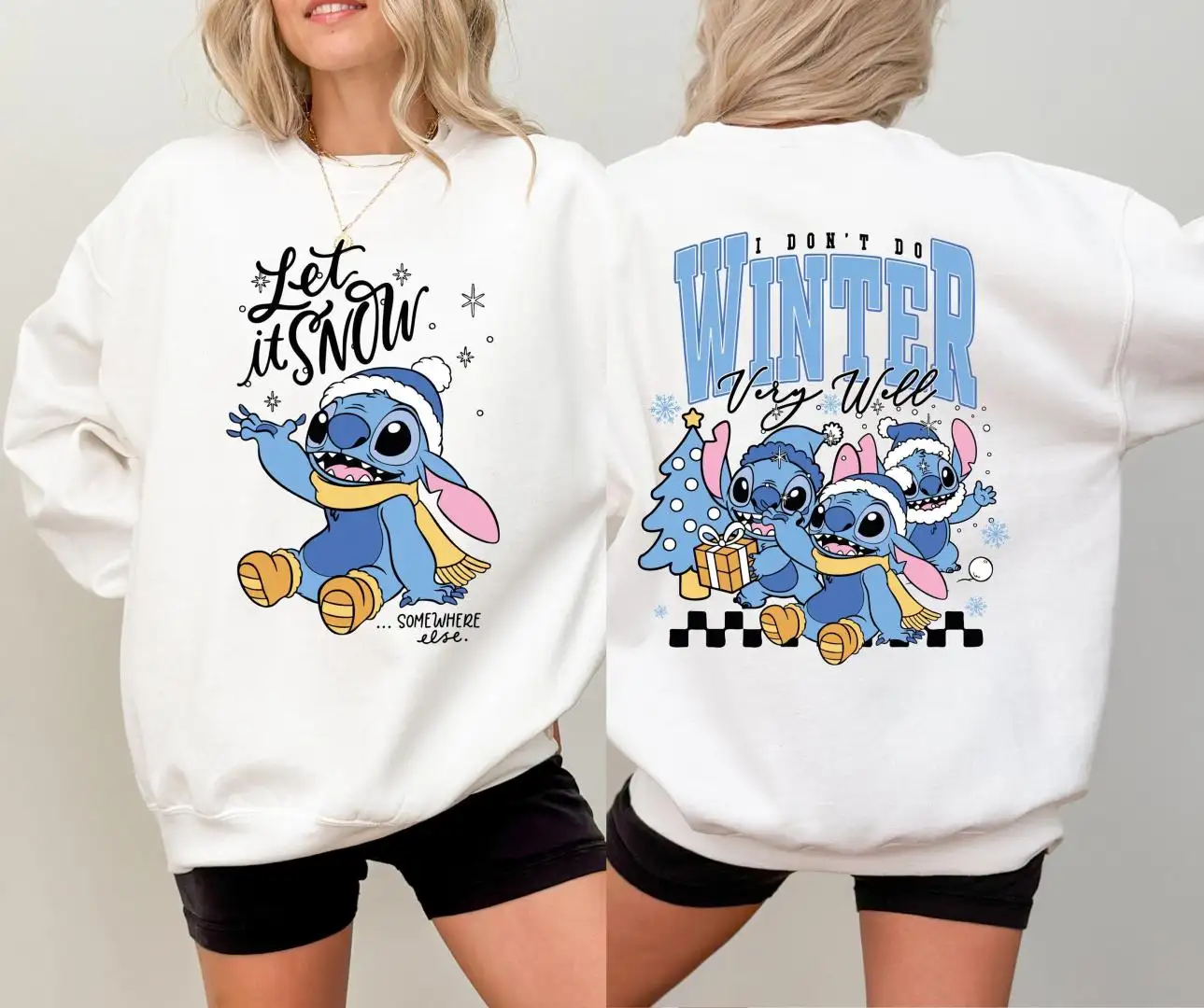 Kids Disney Stitch Christmas Shirt Holiday Gift