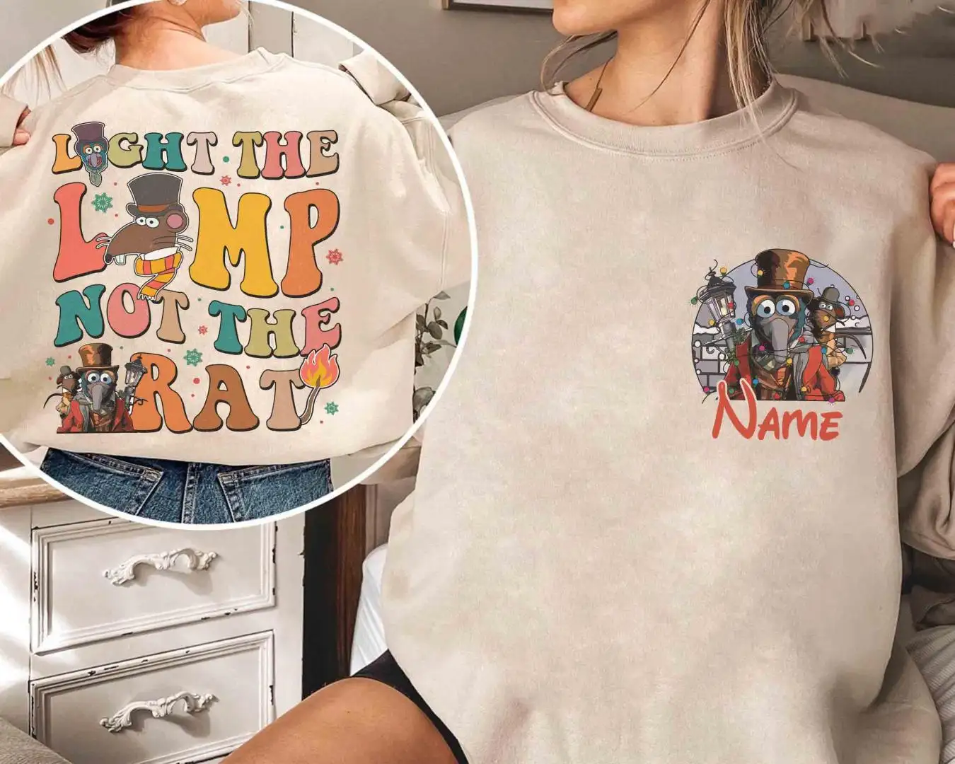 Personalized Gonzo Christmas Shirt For Disney Xmas Party