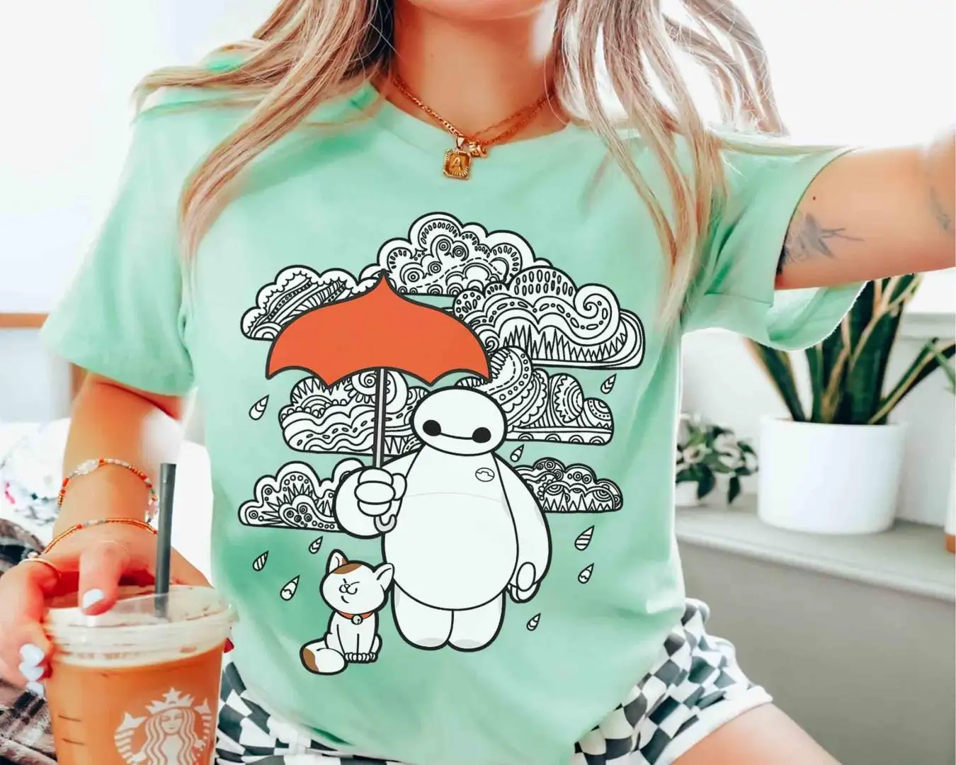 Disney Baymax Rain Clouds Shirt for Family Vacation