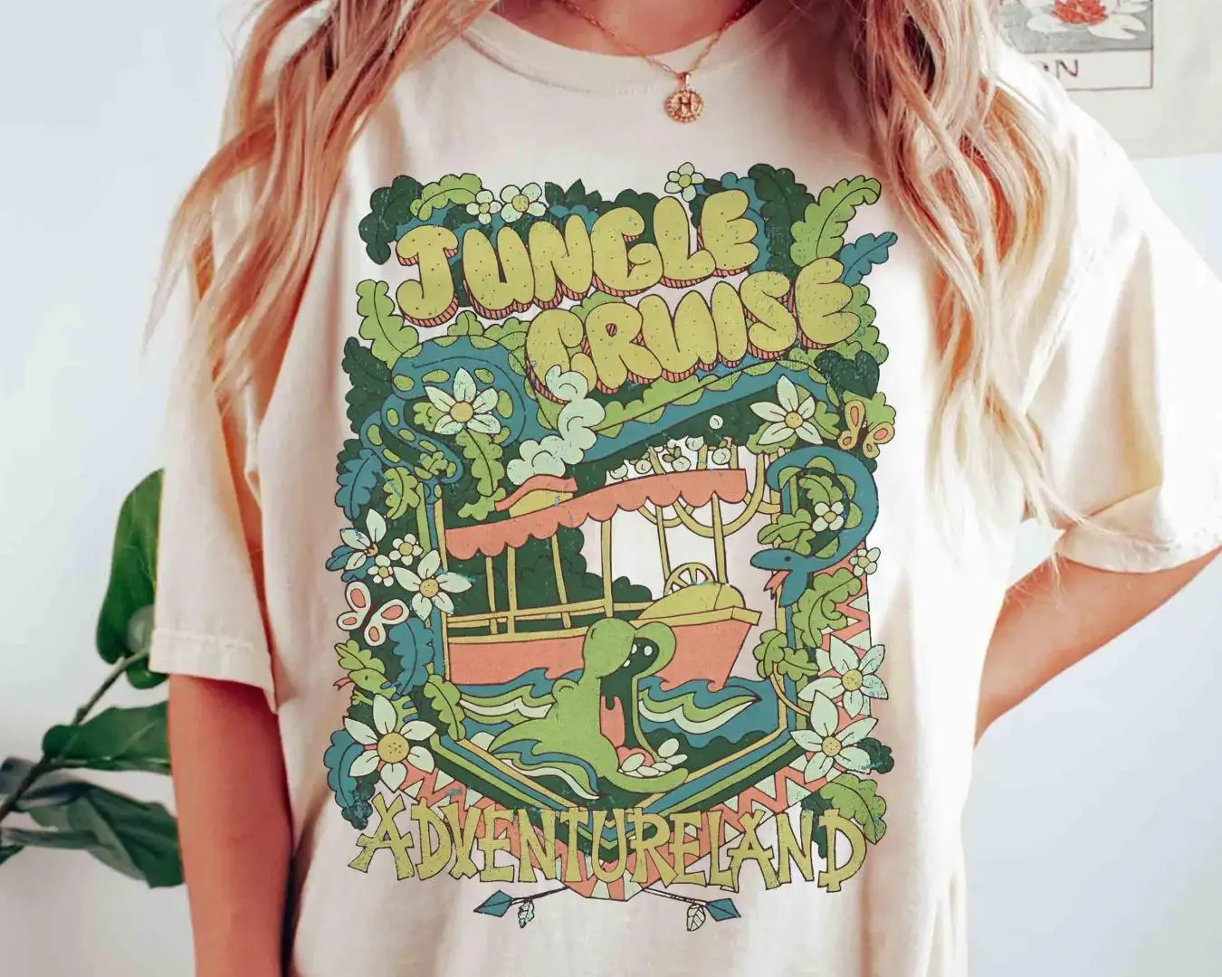 Vintage Disney Jungle Cruise Adventureland Map Shirt
