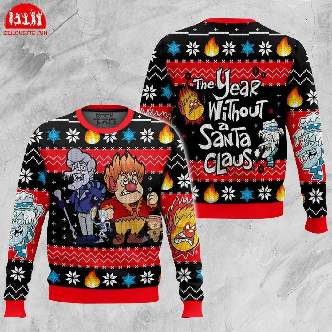 Heat and Snow Miser Ugly Christmas Shirt