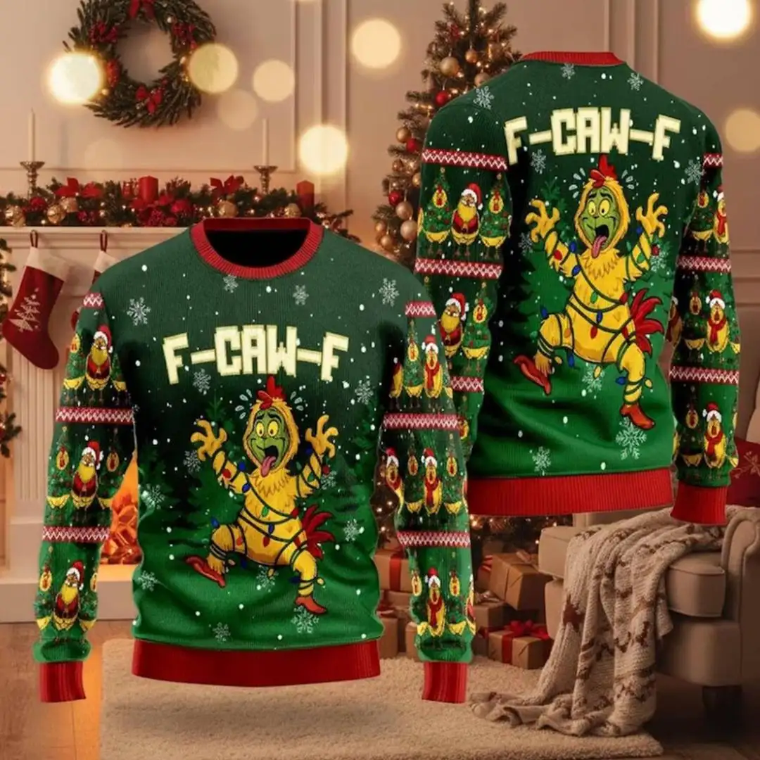 Funny Chicken Ugly Christmas Shirt Family Matching Holiday