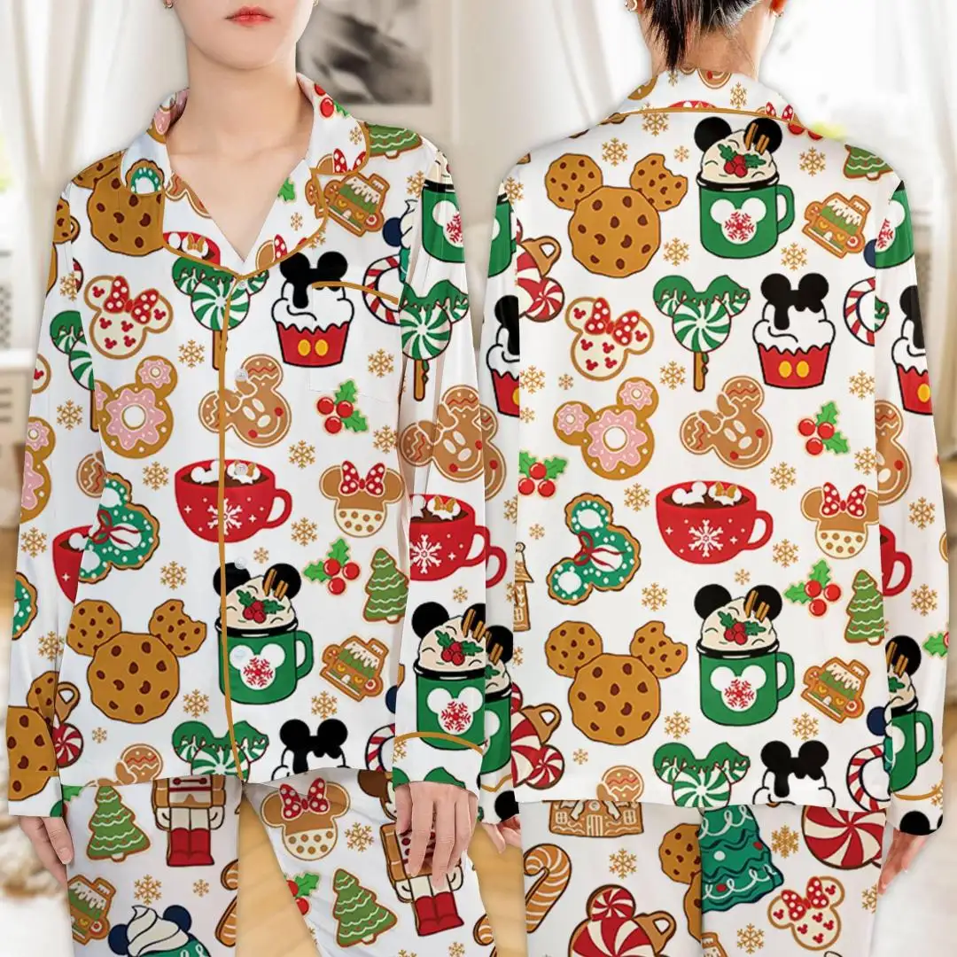 Disney Christmas Mickey Minnie Family Pajama Shirt