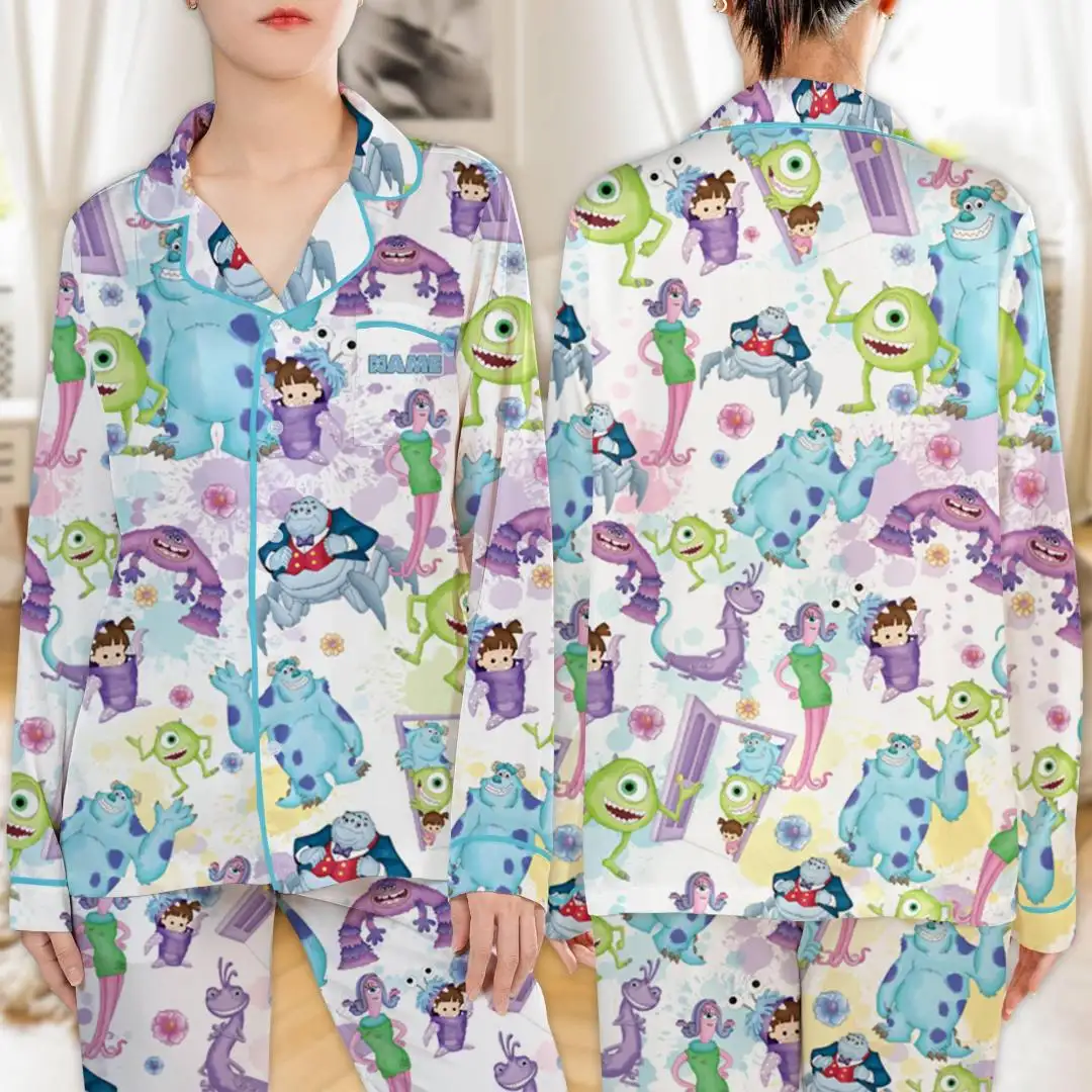 Monsters Inc Christmas Family Matching Pajama Shirt