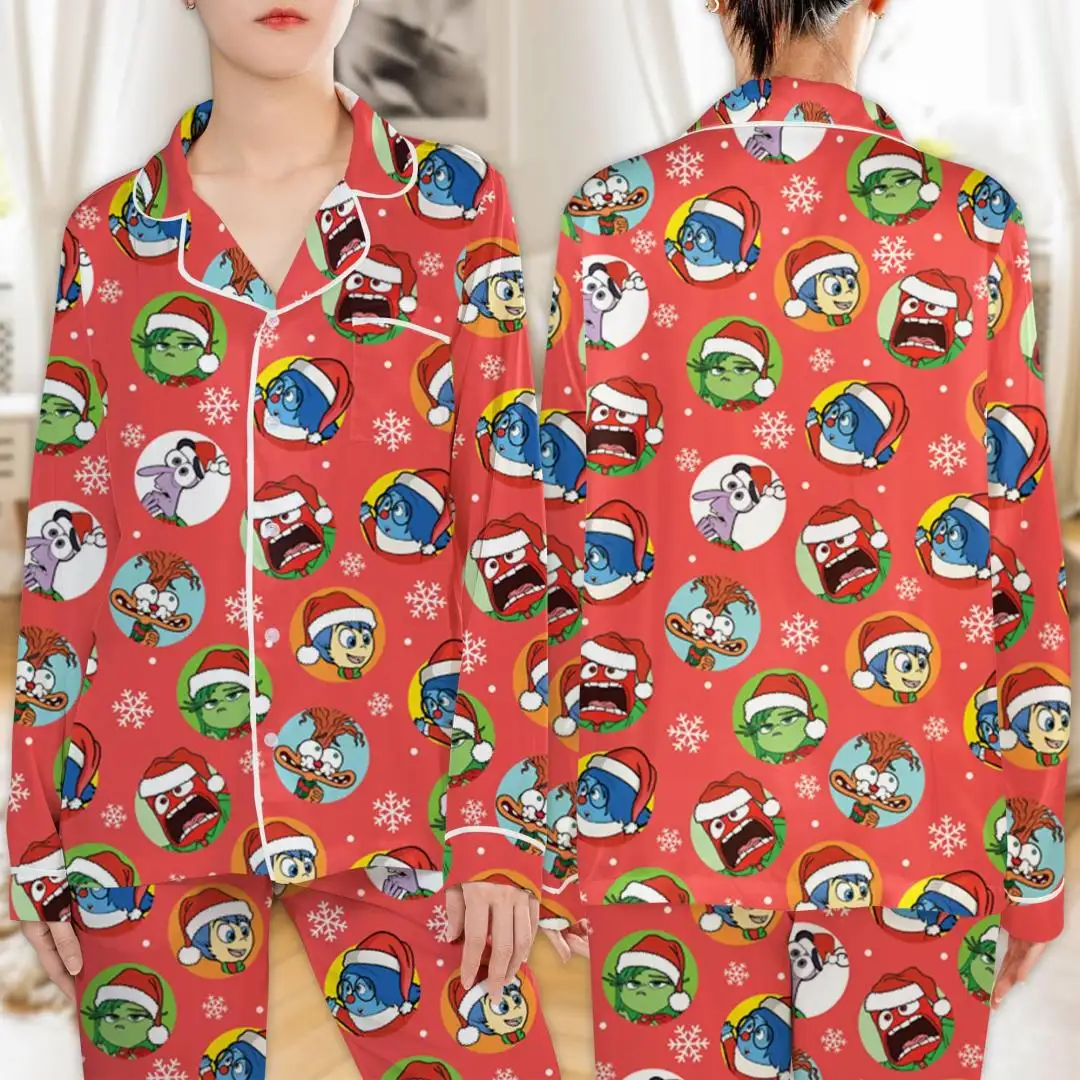 Inside Out Christmas Shirt Disney Holiday Pajamas for Women