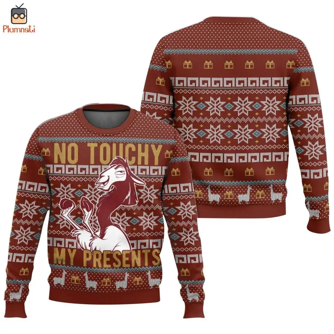 Disney Ugly Christmas Shirt No Touchy My Presents