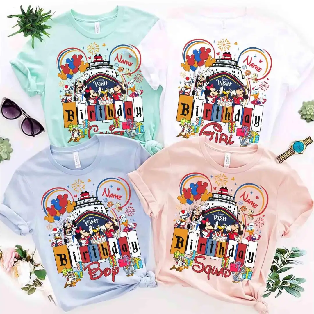 Personalized Disney Cruise Birthday Shirt for Kids