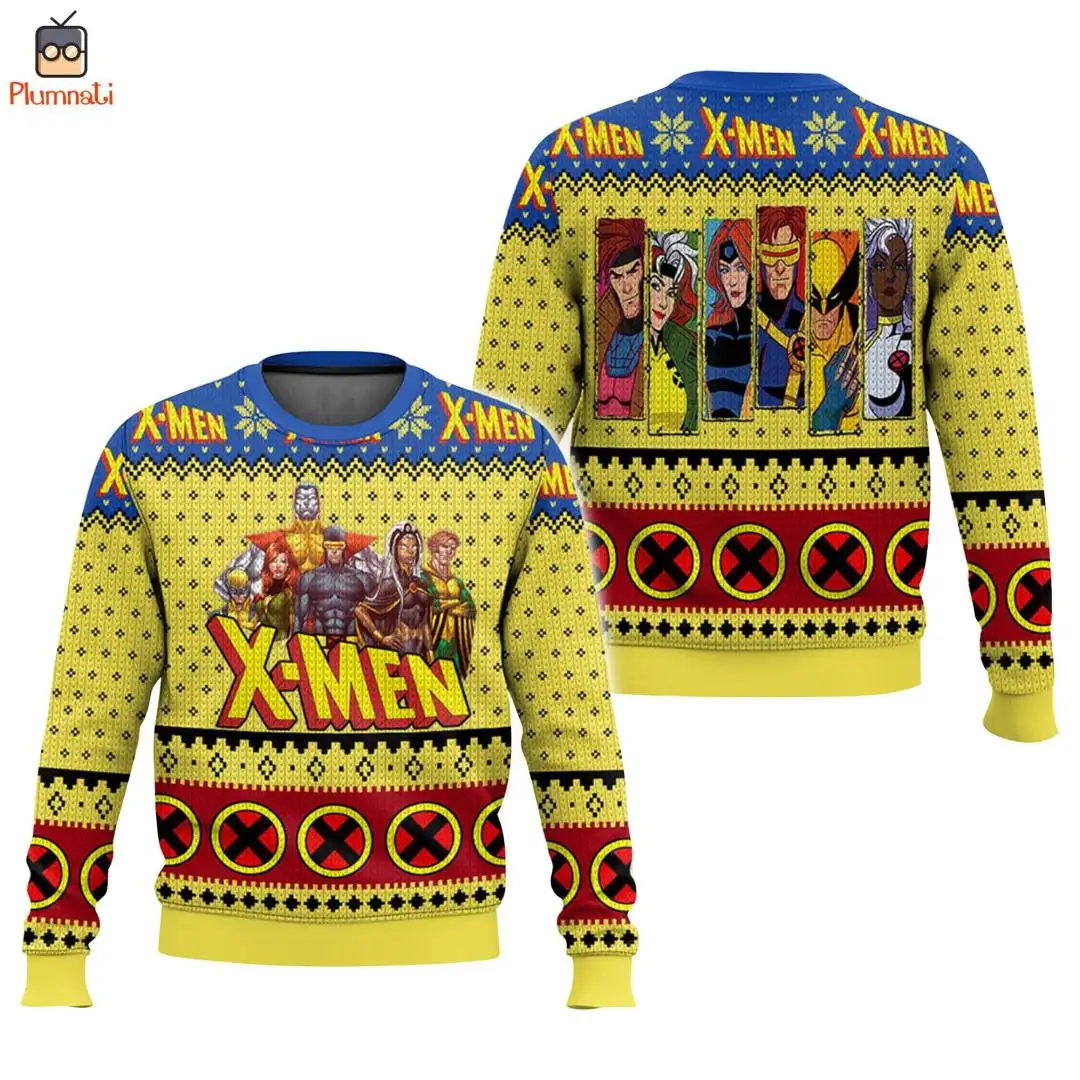 Superhero Ugly Christmas Shirt for X-Men Fans