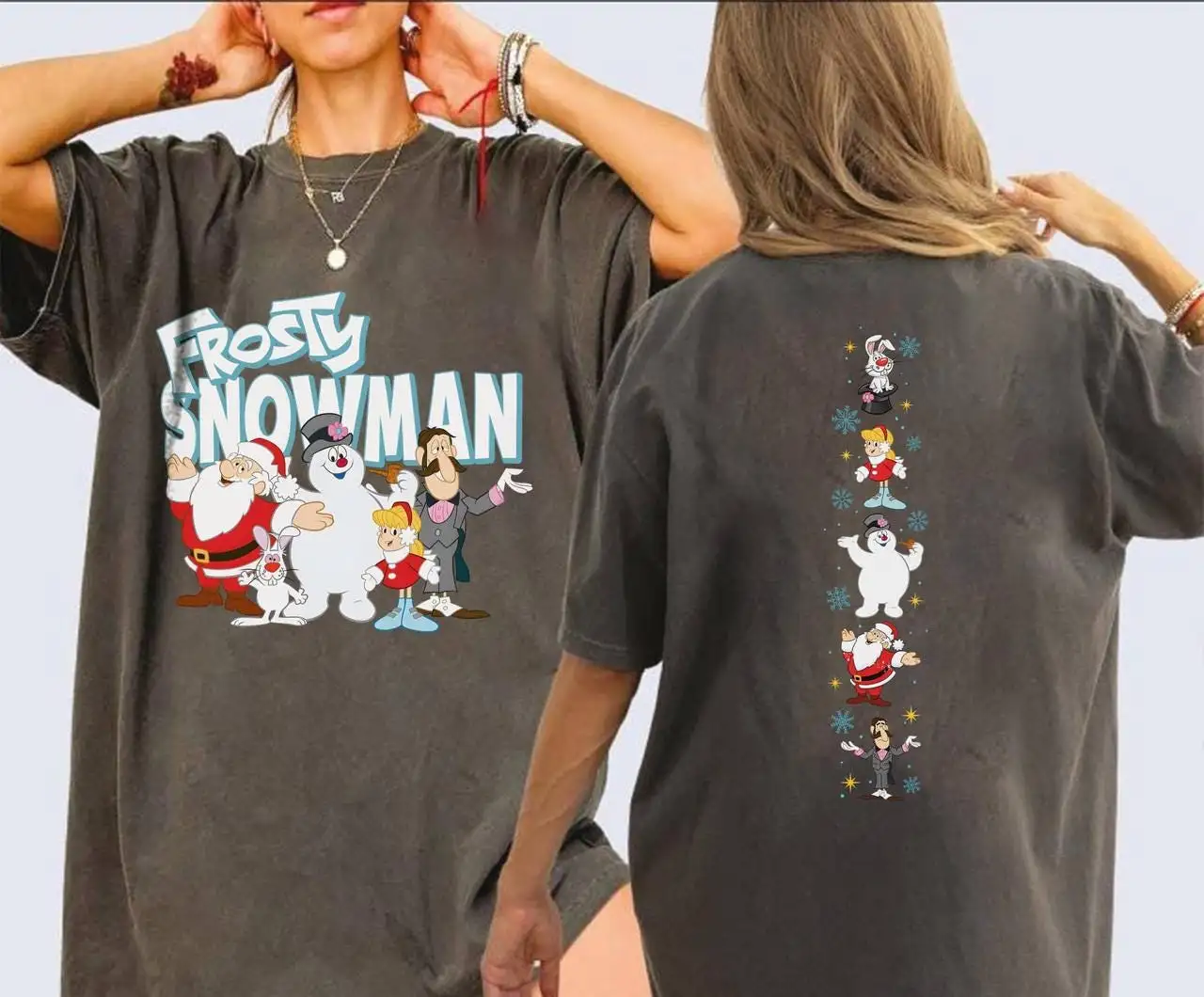 Frosty Snowman Christmas Shirt Family Holiday Gift