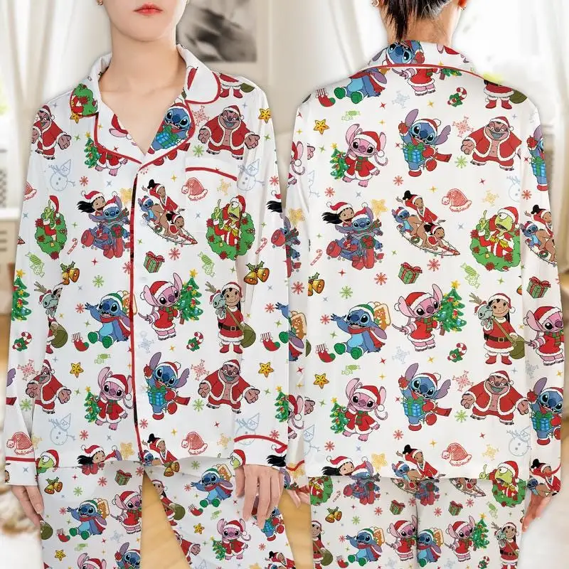 Disney Stitch Christmas Family Matching Pajama Shirt
