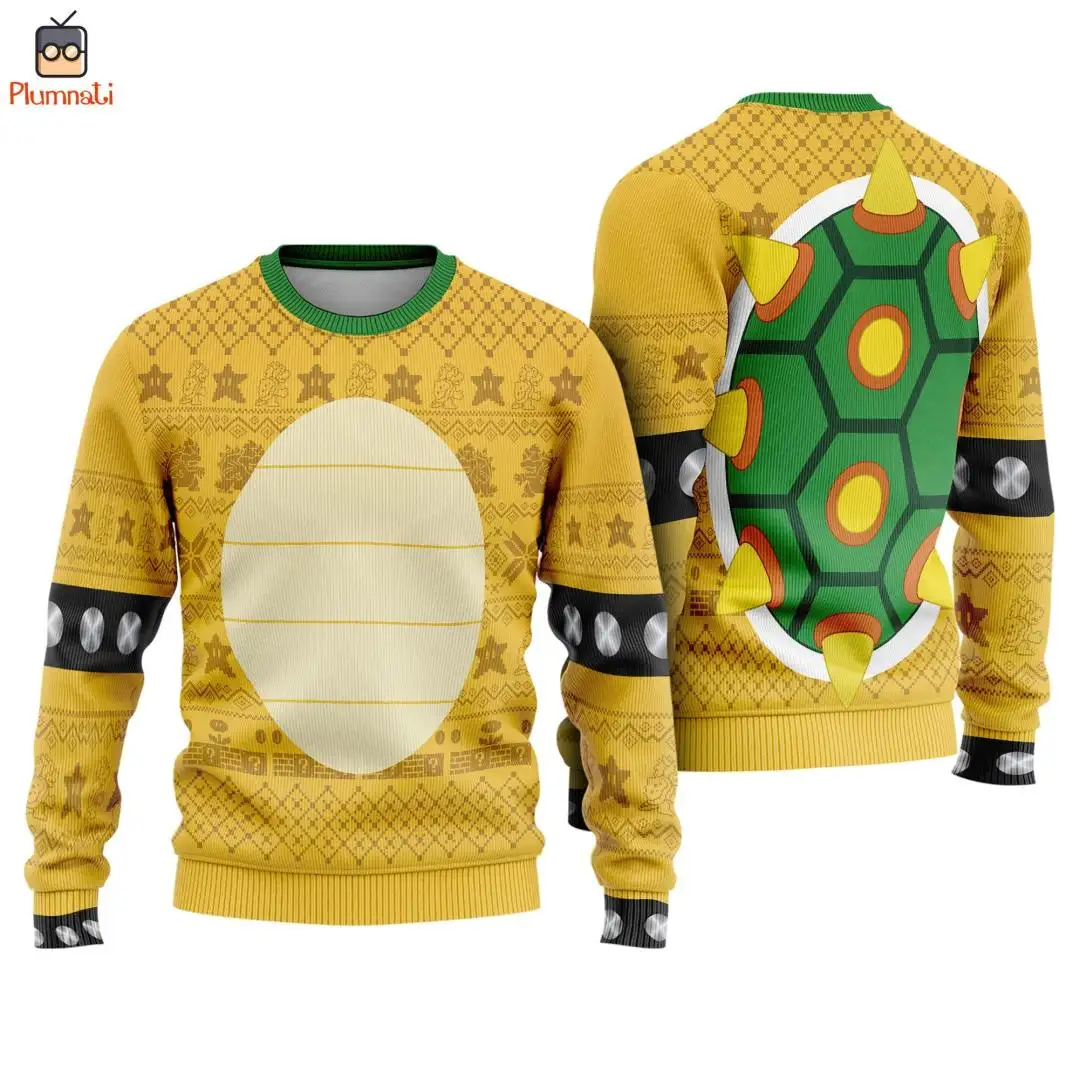 Bowser Ugly Christmas Shirt for Mario Fans