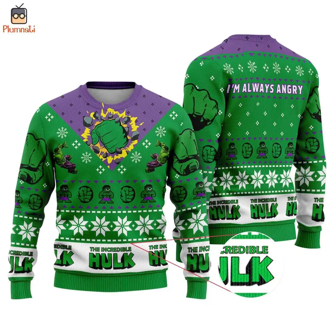 Incredible Hulk Ugly Christmas Sweater Shirt