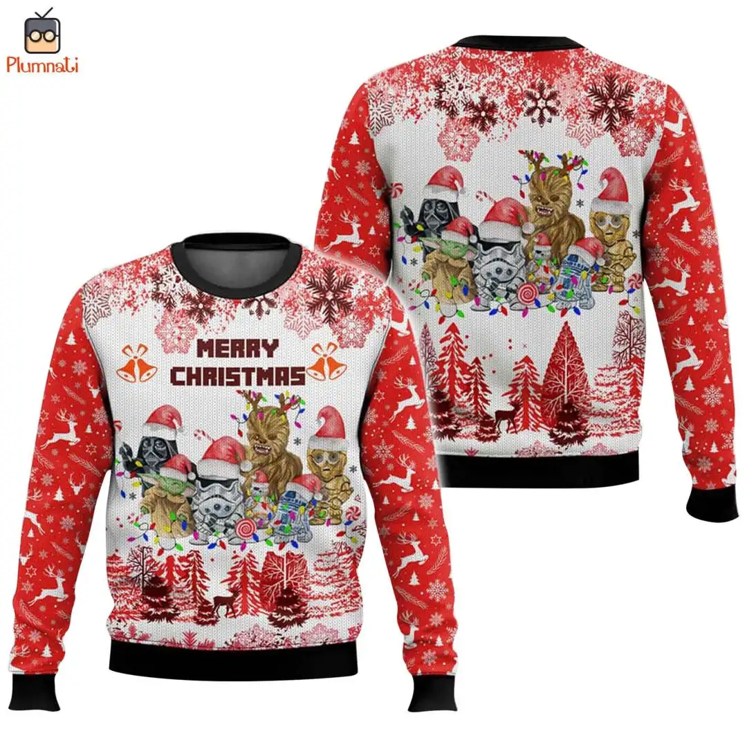 Star Wars Ugly Christmas Shirt | May The Force Sweater