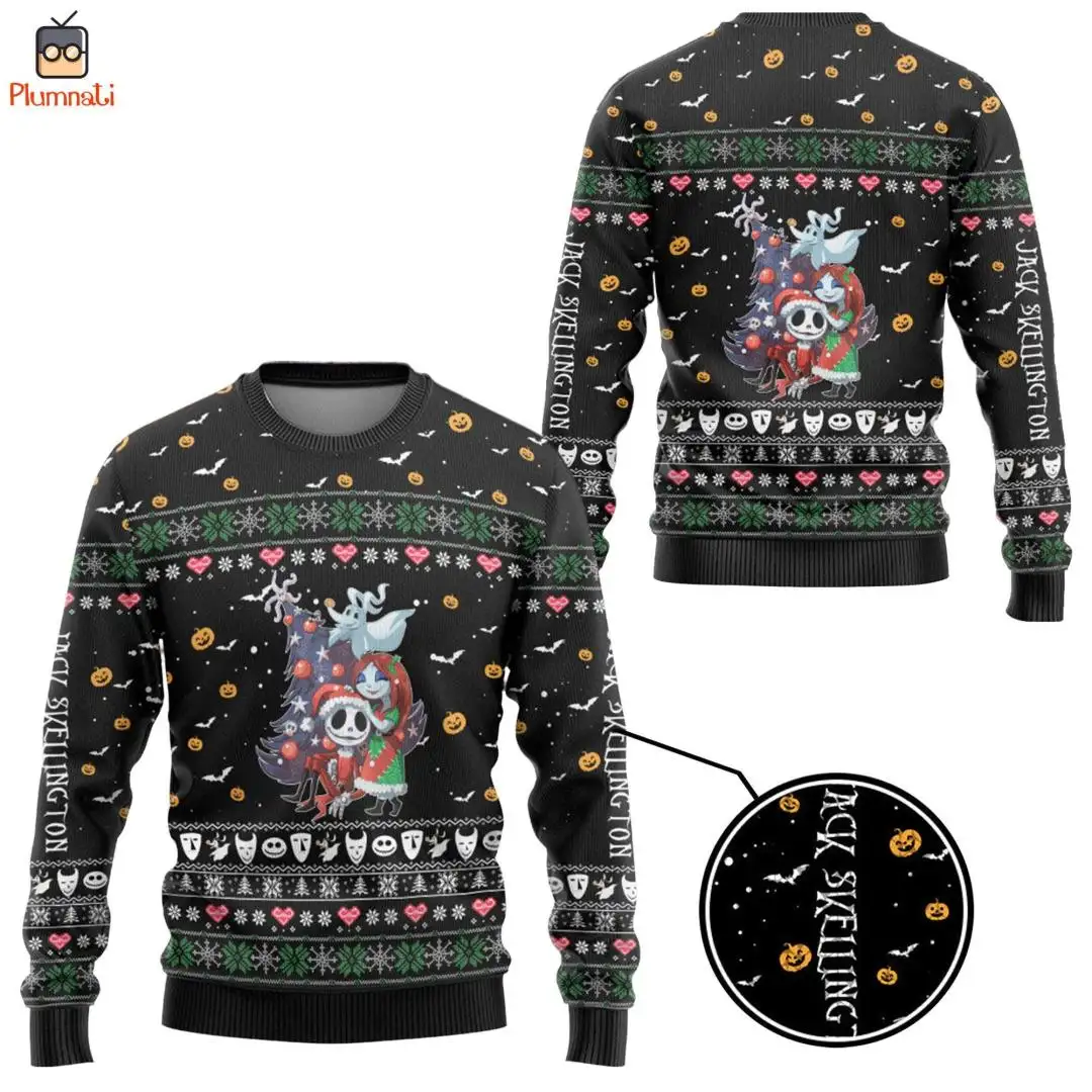 Jack Skellington Nightmare Before Christmas Ugly Shirt