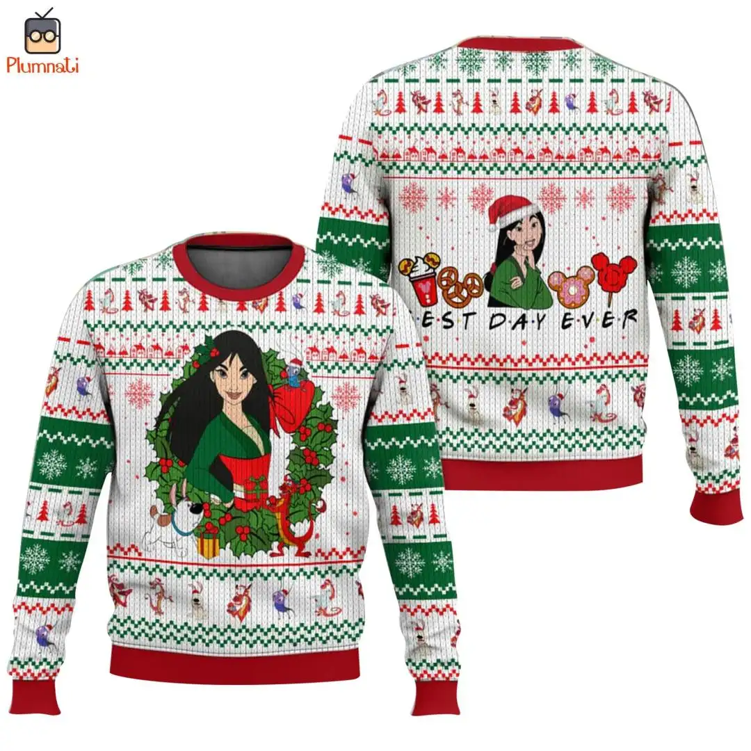 Disneyland Mulan Ugly Christmas Shirt for Girls