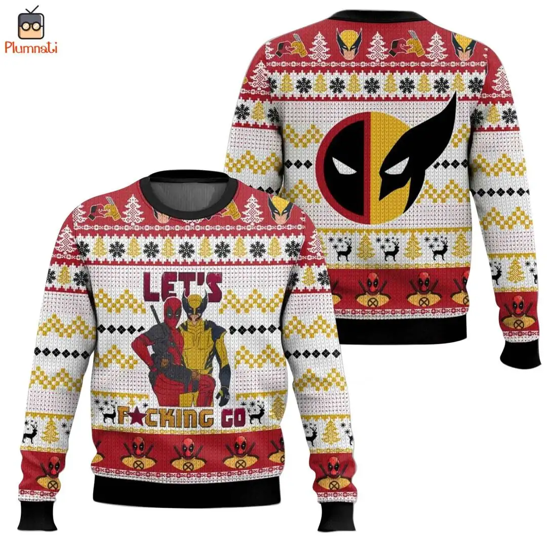Deadpool Wolverine Ugly Christmas Sweater Shirt