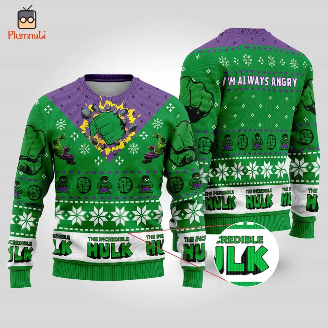 Hulk Ugly Christmas Sweater Shirt for Family