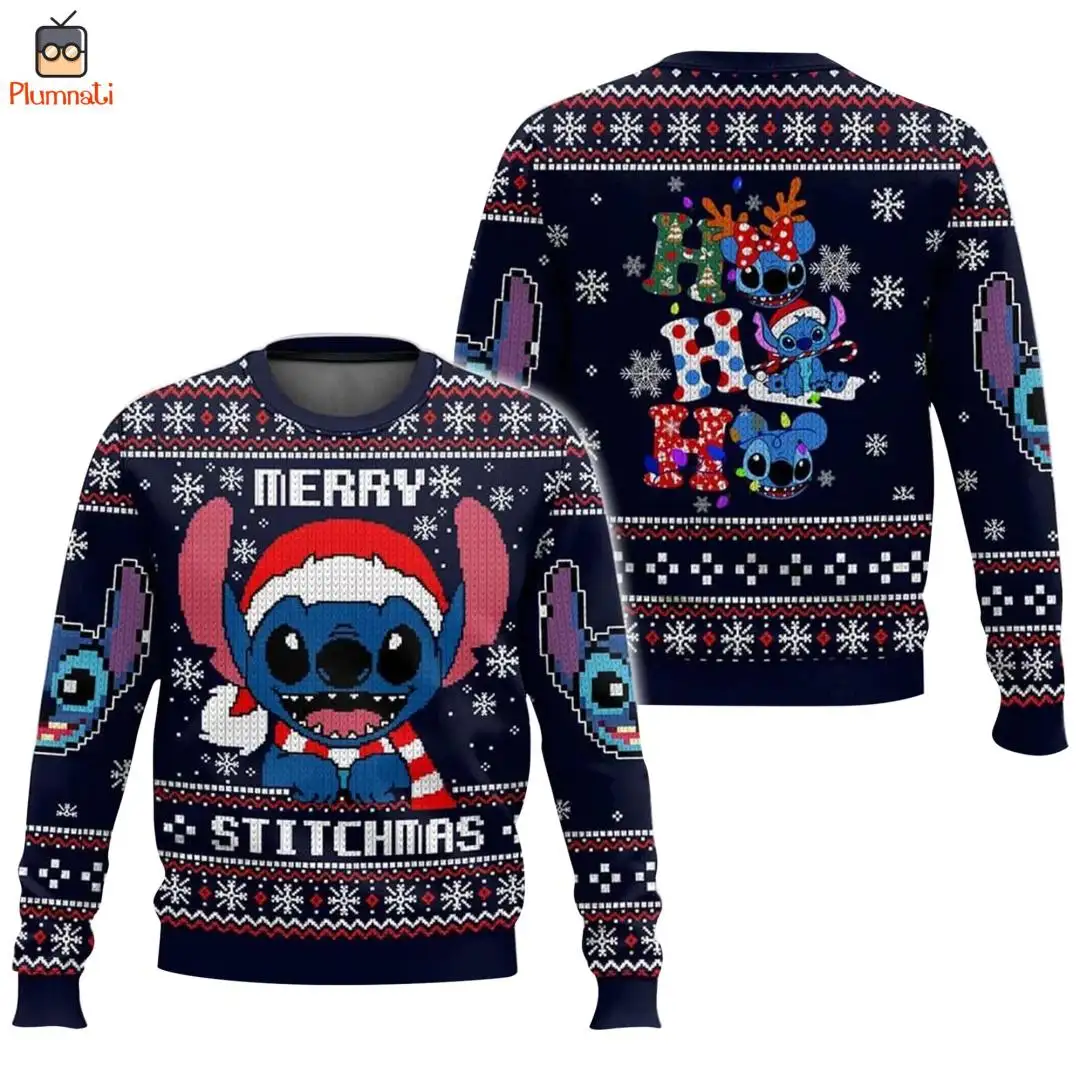 Disney Stitch Ugly Christmas Sweatshirt Shirt