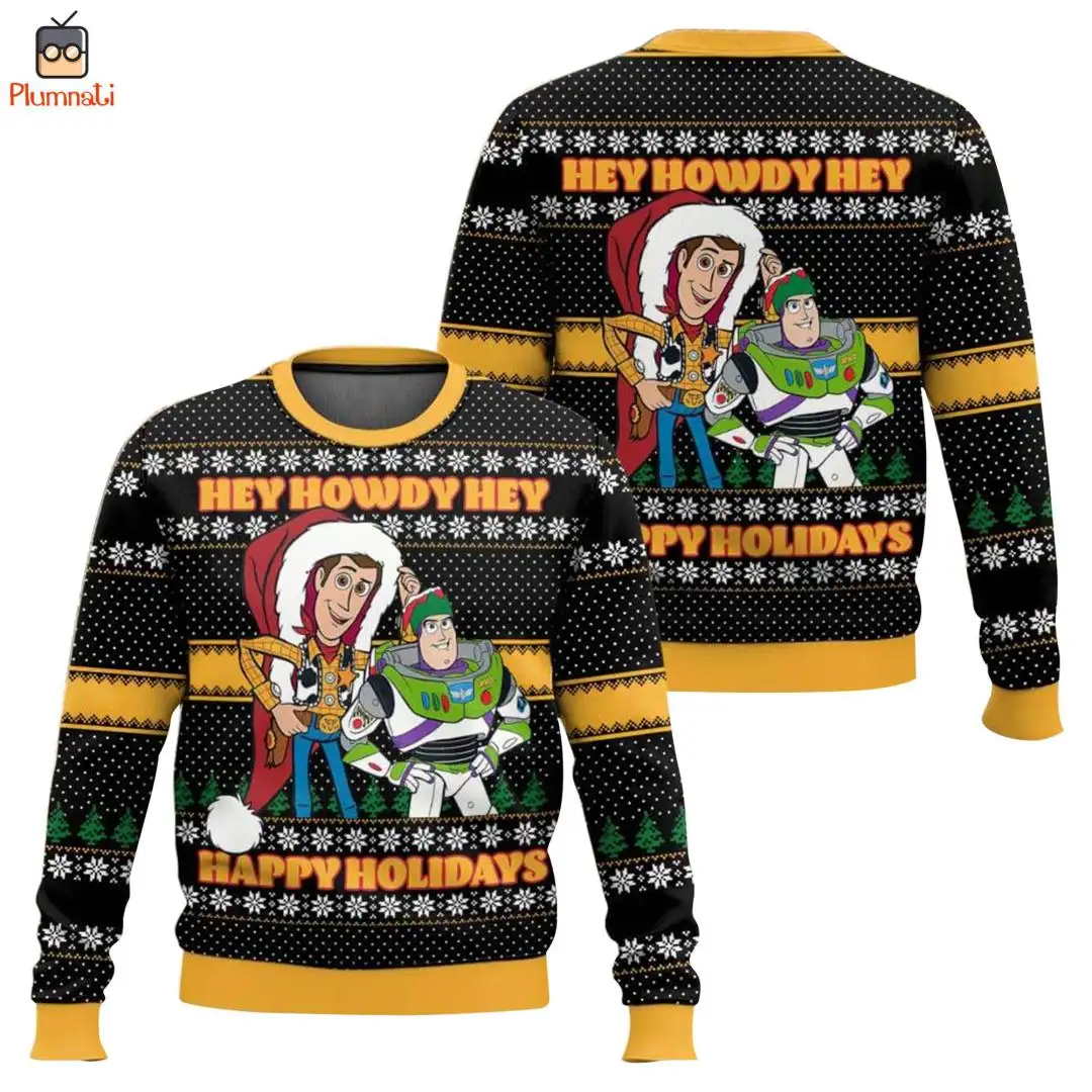 Toy Story Woody Ugly Christmas Shirt for Happy Holidays