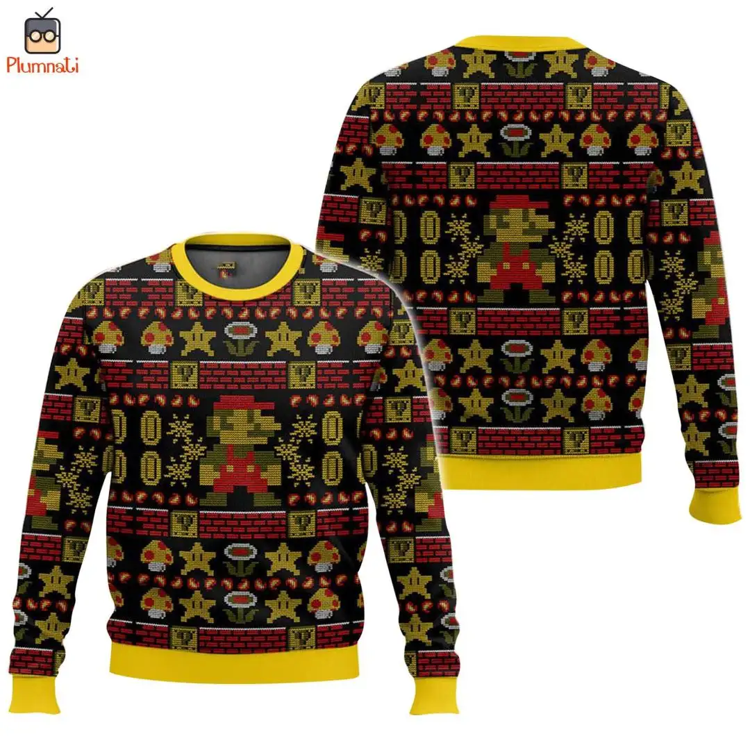 Super Mario Ugly Christmas Shirt for Video Game Fans