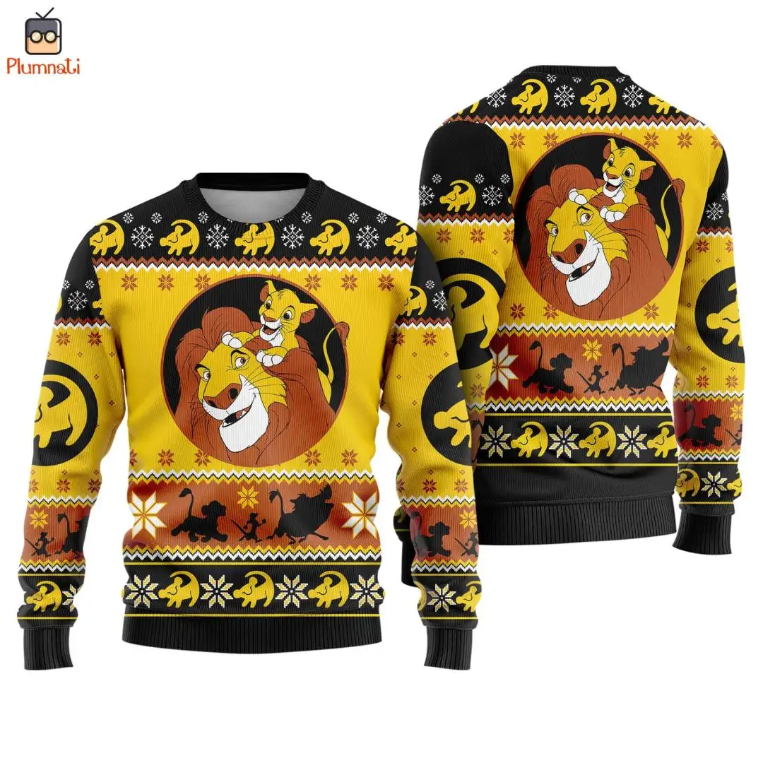 Disney Lion King Ugly Christmas Shirt for Adults