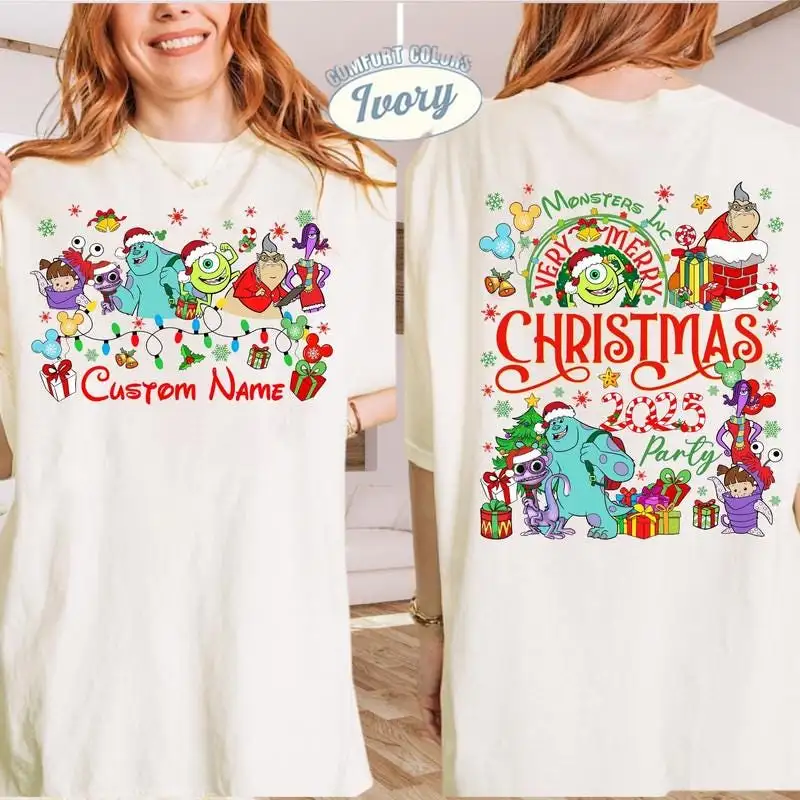 Monsters Inc Christmas Shirt for Family Matching