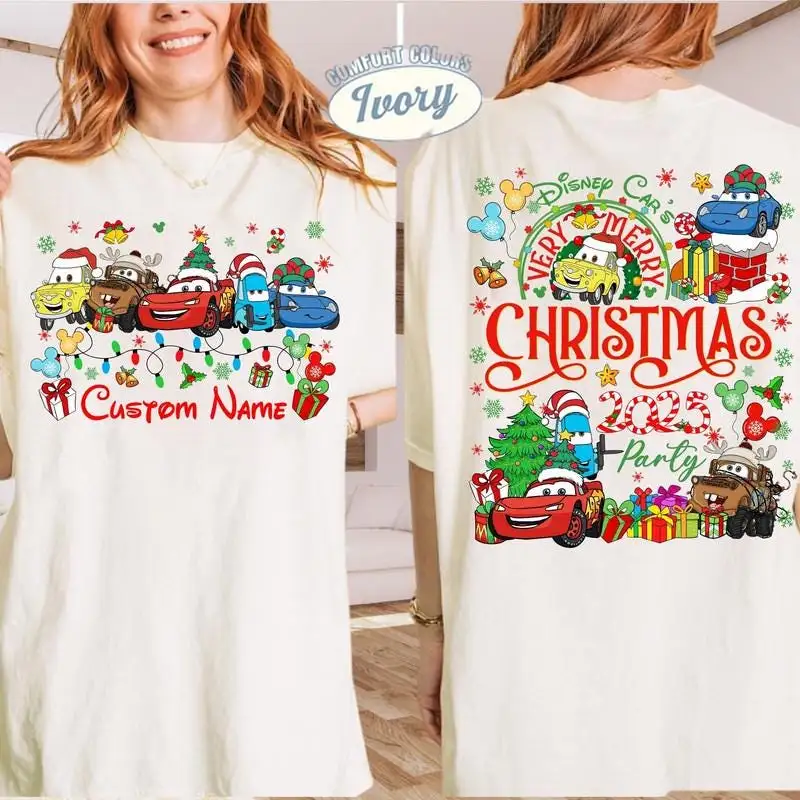 Disneyland Cars Christmas Shirt for Family Matching