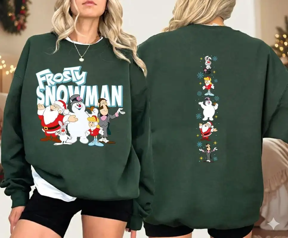 Frosty The Snowman Christmas Shirt Family Gift