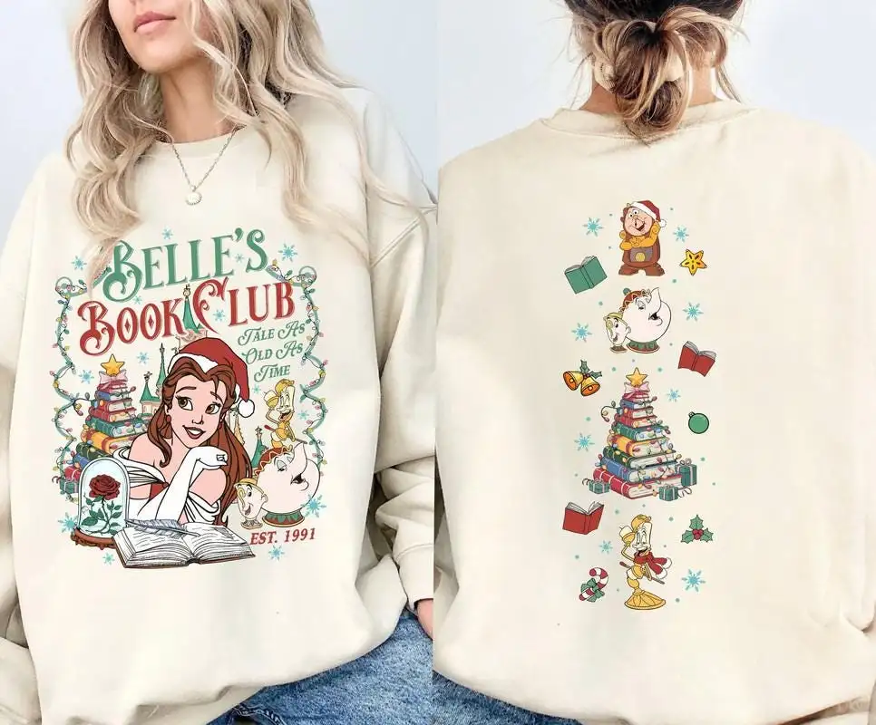 Disneyland Belle Princess Christmas Shirt for Girls Trip