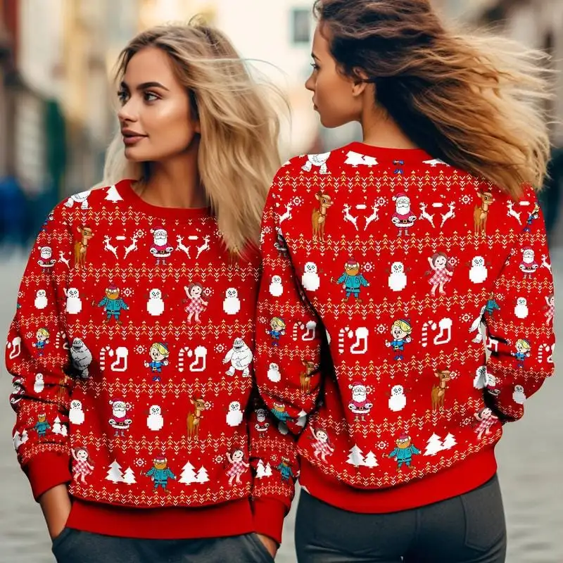 Rudolph Ugly Christmas Sweatshirt Matching Shirt
