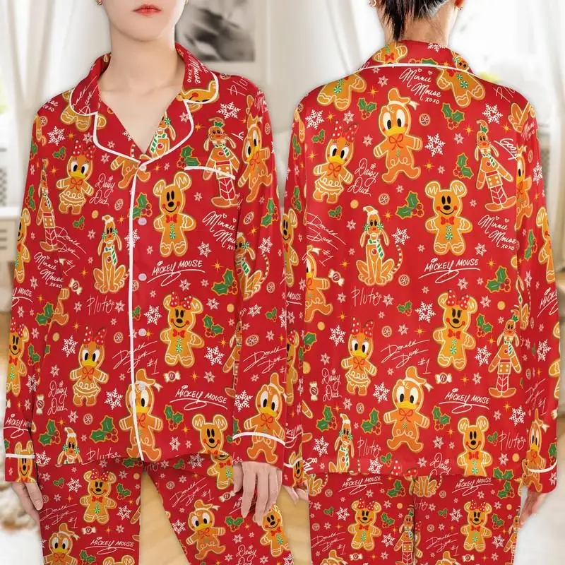 Disney Christmas Shirt Mickey Gingerbread Pajamas Family
