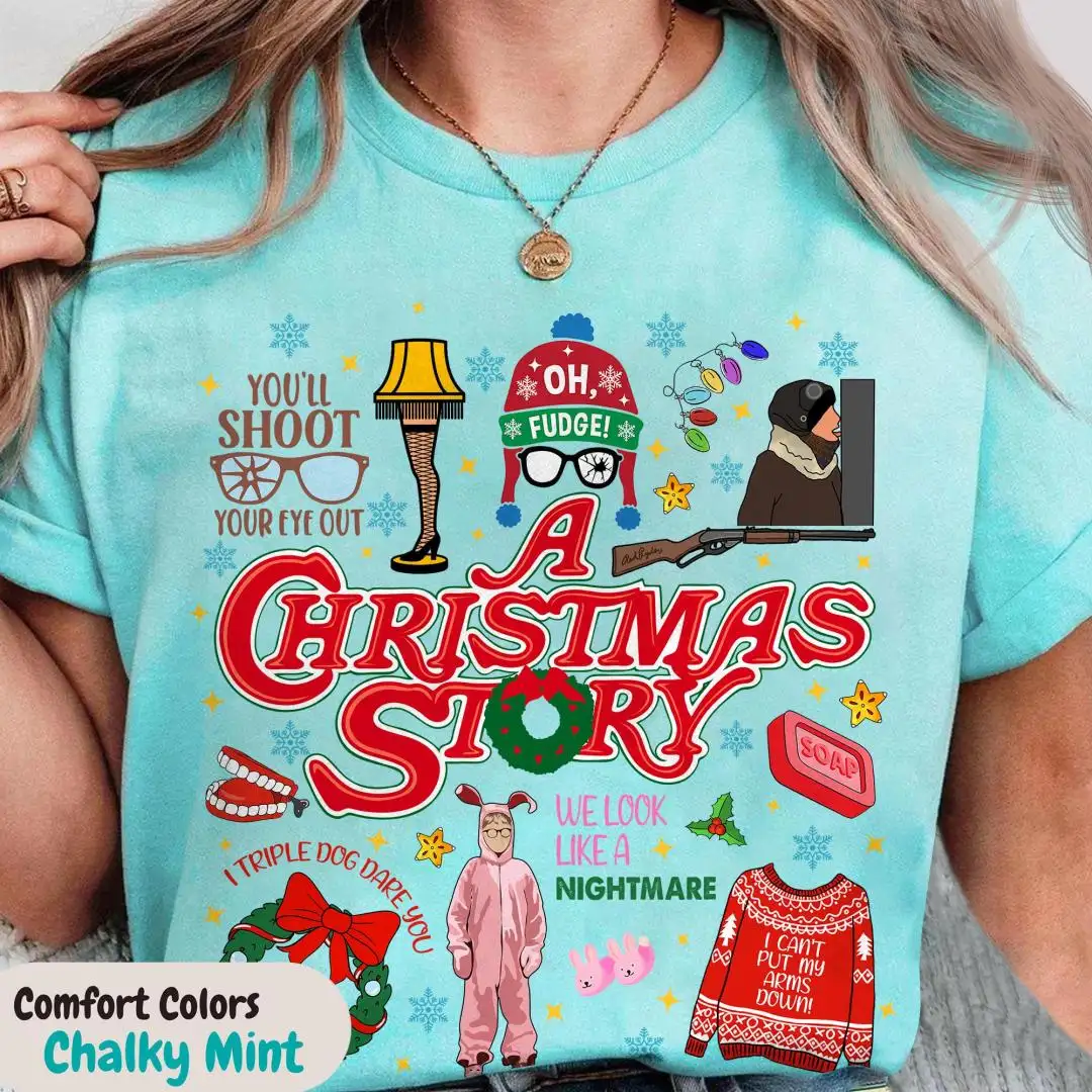 Christmas Story Ralphie Bunny Shirt You'll Shoot Your Eye Out