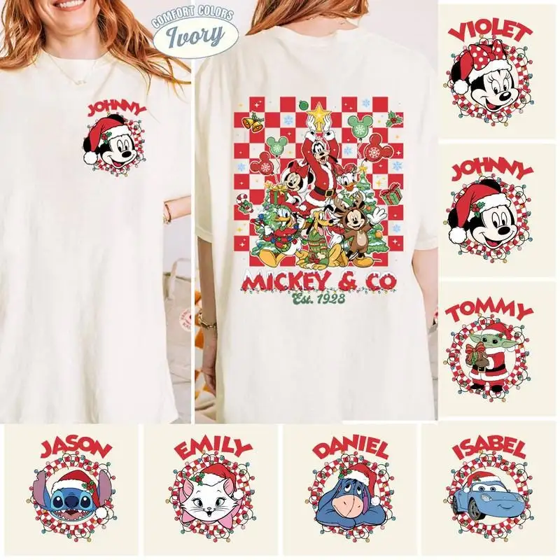 Personalized Disneyland Christmas Shirt for Family Matching