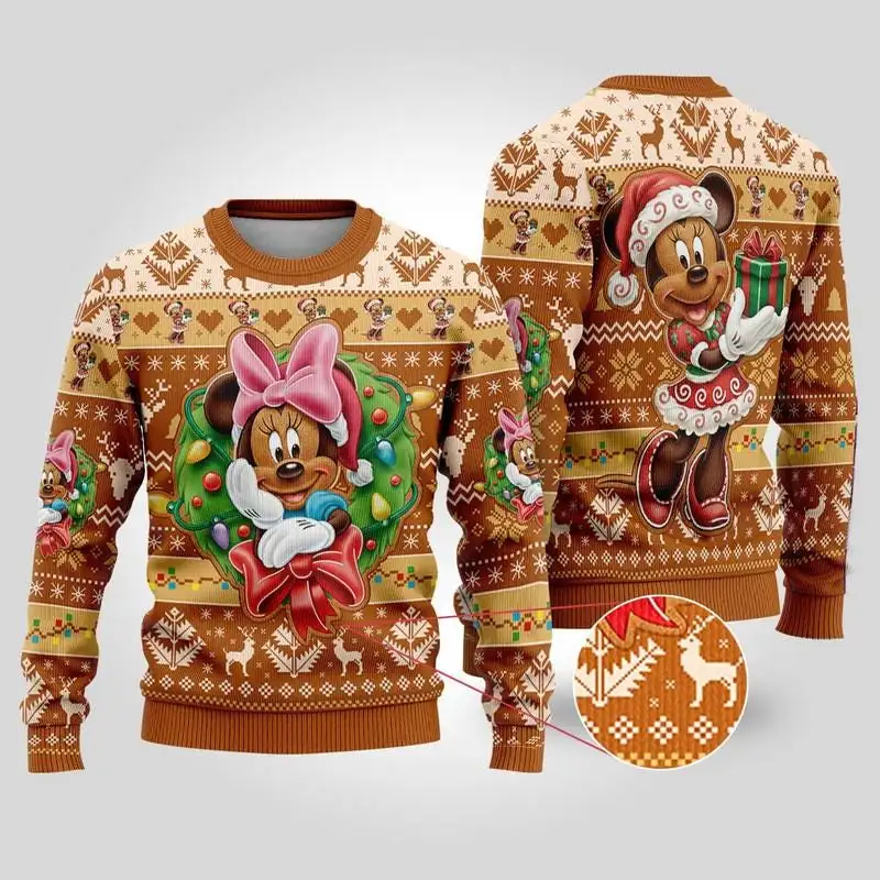 Minnie Mouse Gingerbread Ugly Christmas Shirt for Family