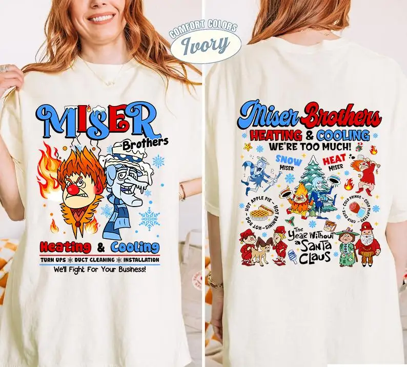 Christmas Miser Brothers Matching Couple Shirt