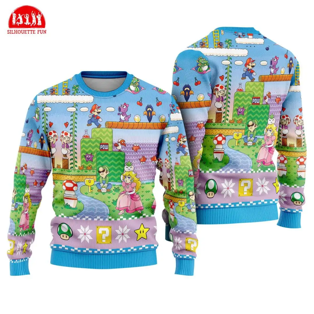 Super Mario Princess Peach Christmas Shirt