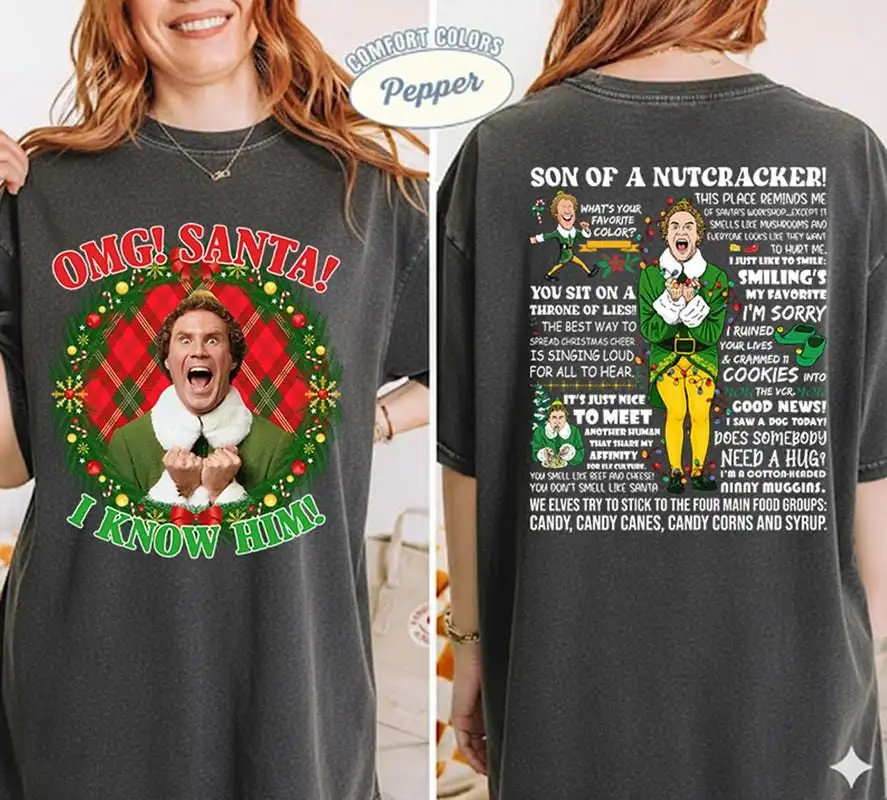 Christmas Elf Movie Quotes Shirt for Family Matching