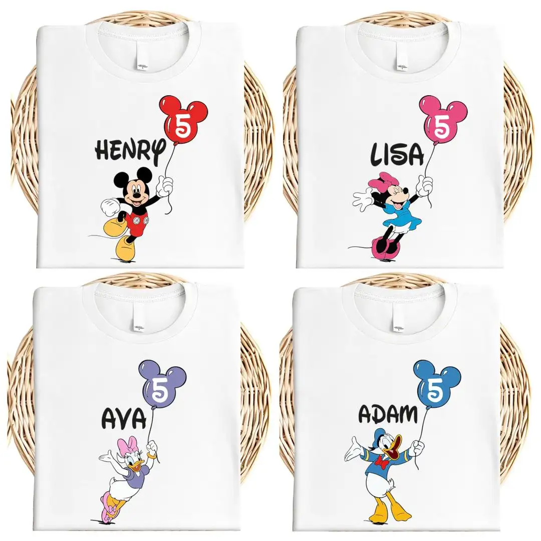 Disney Birthday Shirt for Kids Mouse Family Party
