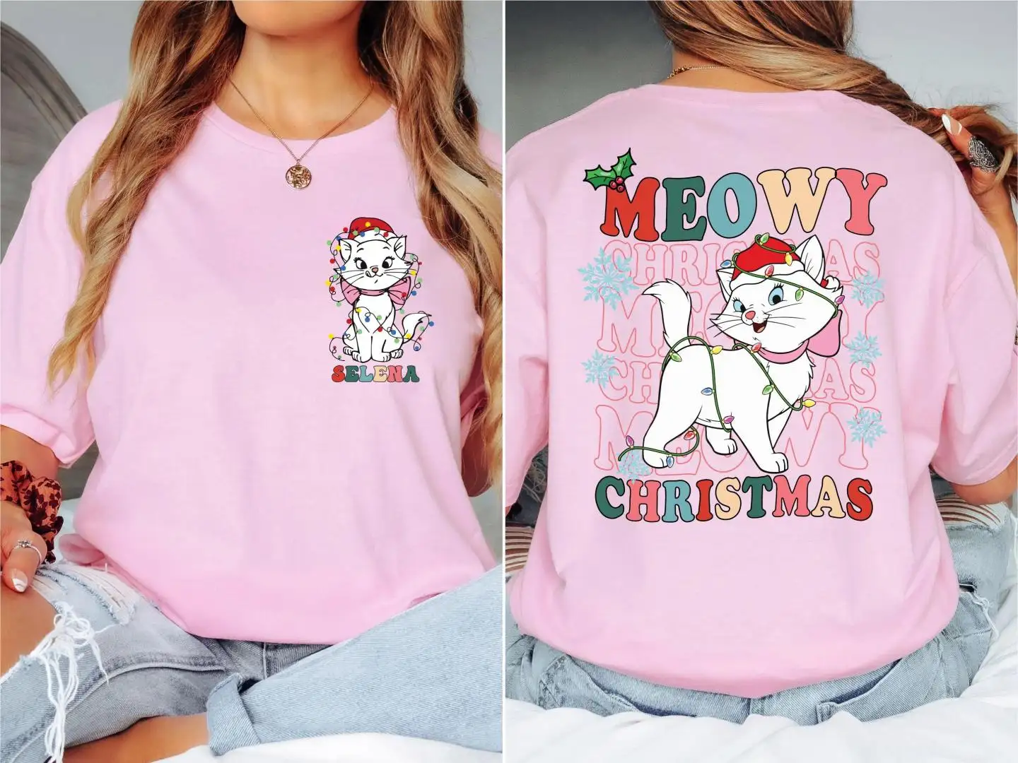Disney Aristocats Marie Christmas Shirt for Cat Lovers