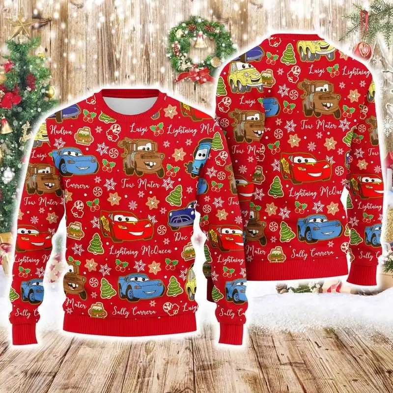 Disney Cars Lightning McQueen Christmas Gingerbread Shirt